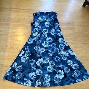 Maria Pinto M2057 blue flower dress. XL in excellent condition.